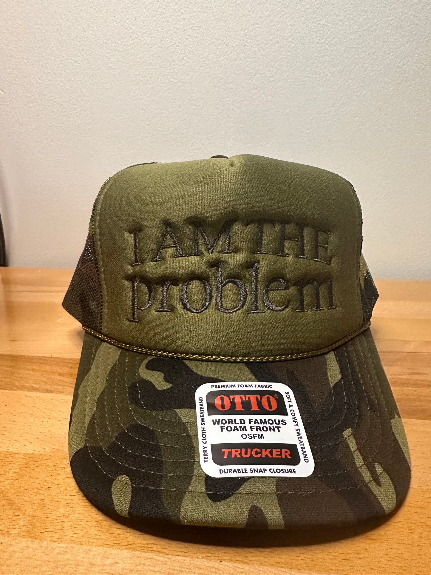 “ I am the problem” foam trucker hat