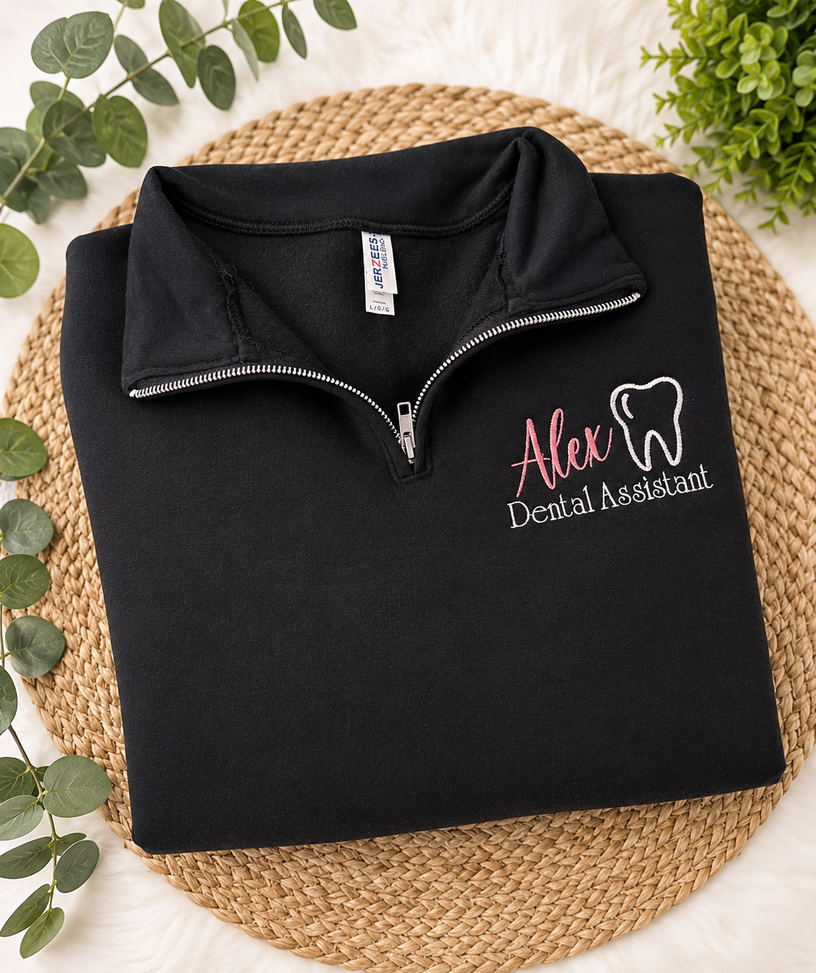 Dental Assistant Embroidered Quarter Zip
