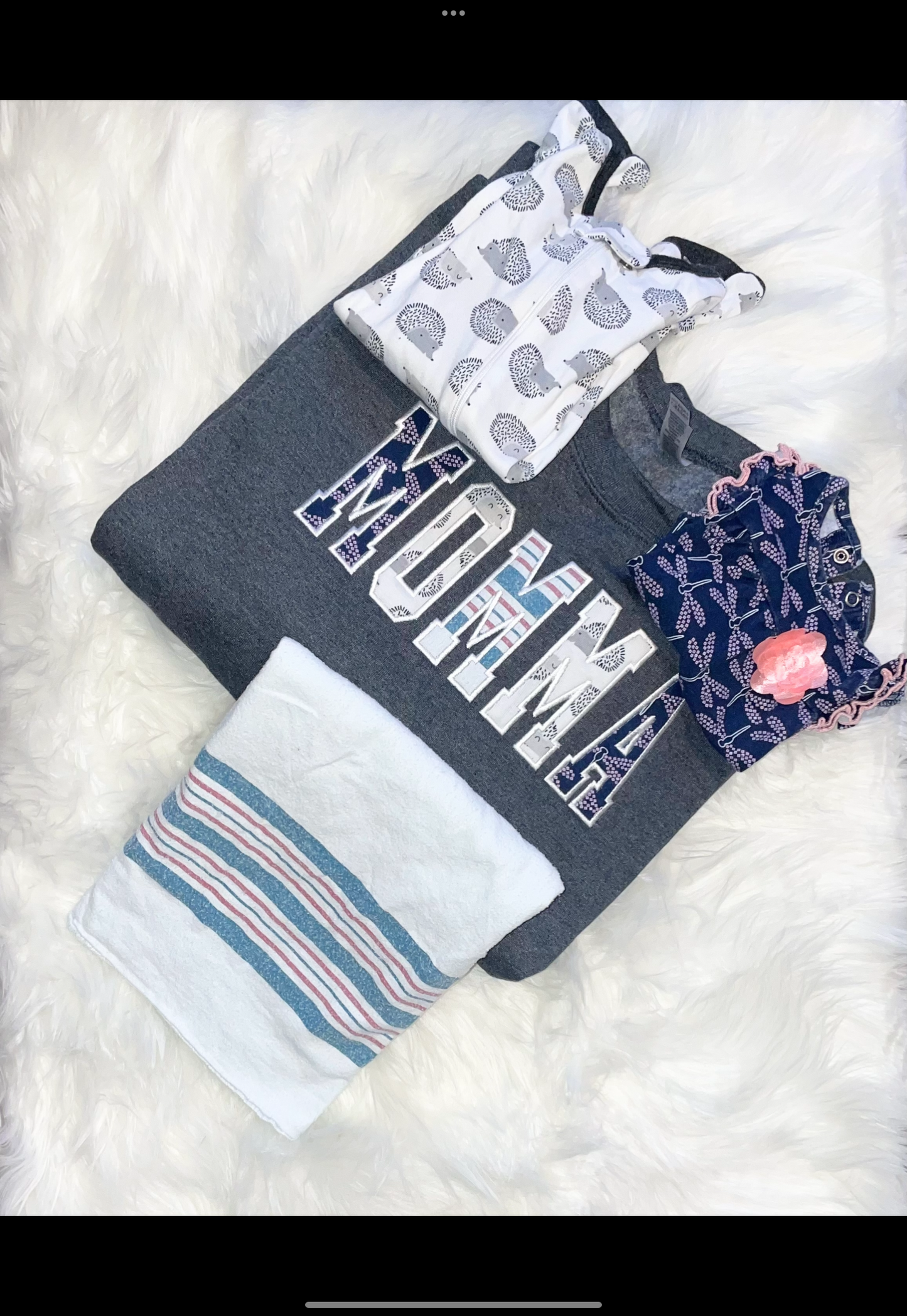 Embroidered Baby Clothes Crewneck