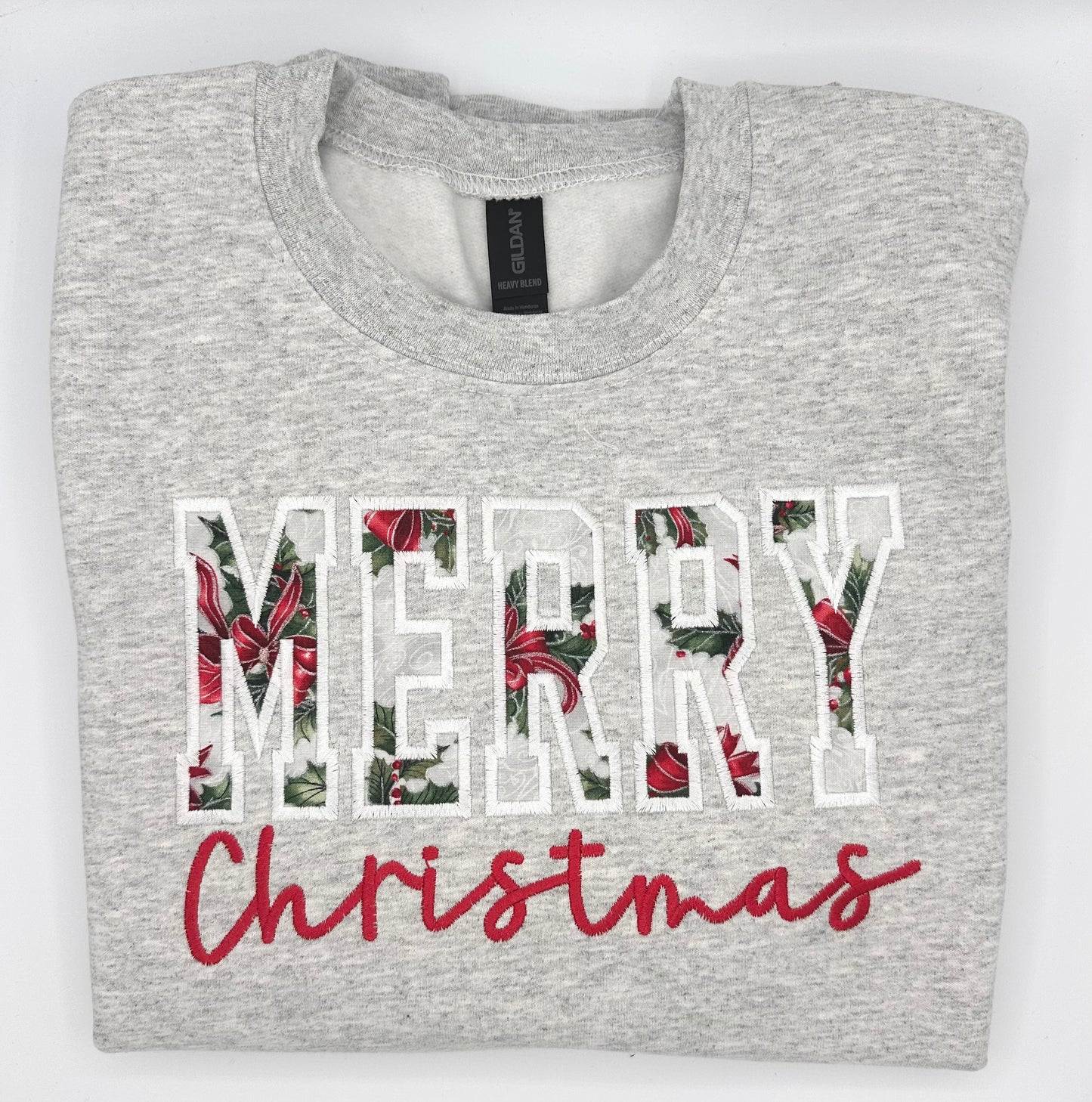 Embroidered Holiday Crewneck