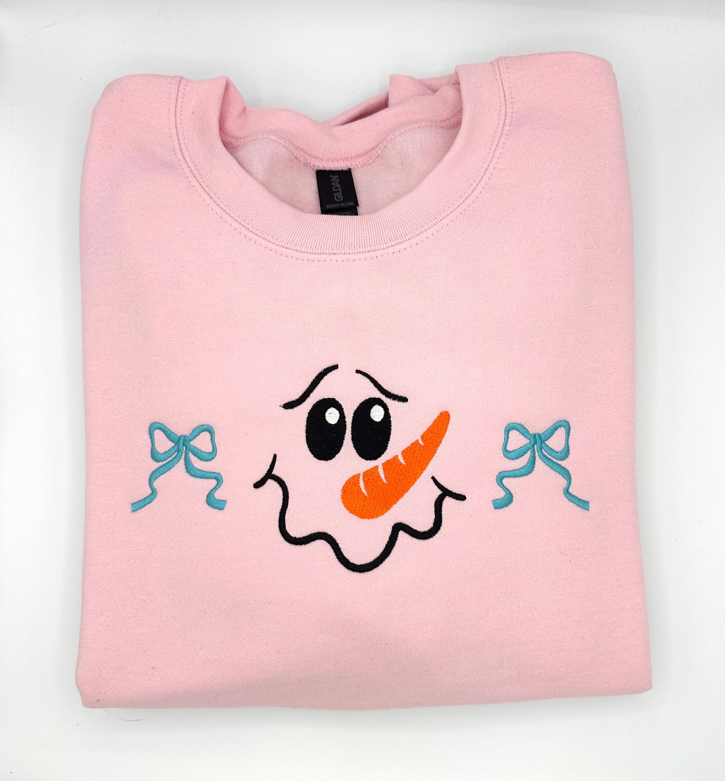 Snowman Embroidered Crewneck