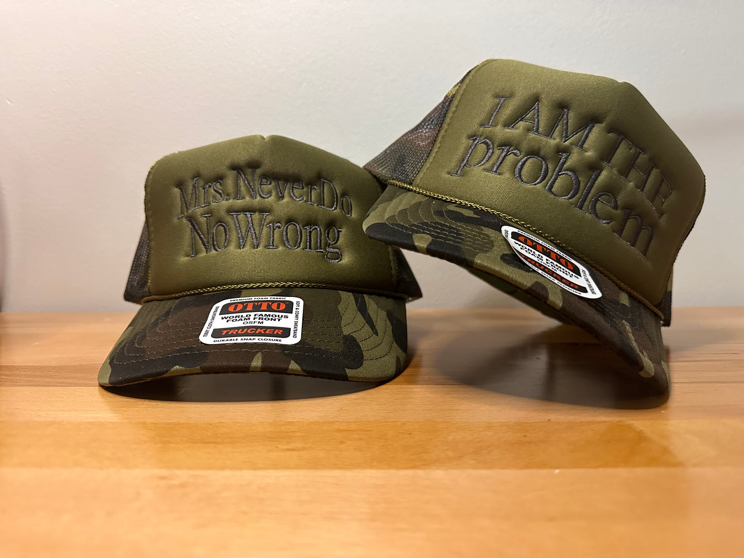 Mrs. Never do no wrong foam trucker hat