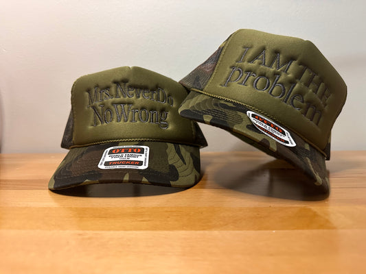Mrs. Never do no wrong foam trucker hat