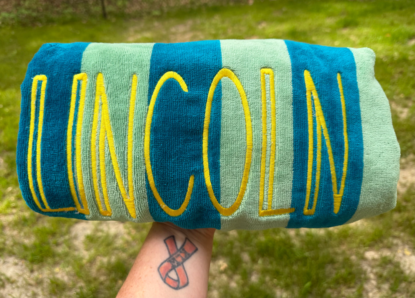 Personalized Embroidered Beach Towel