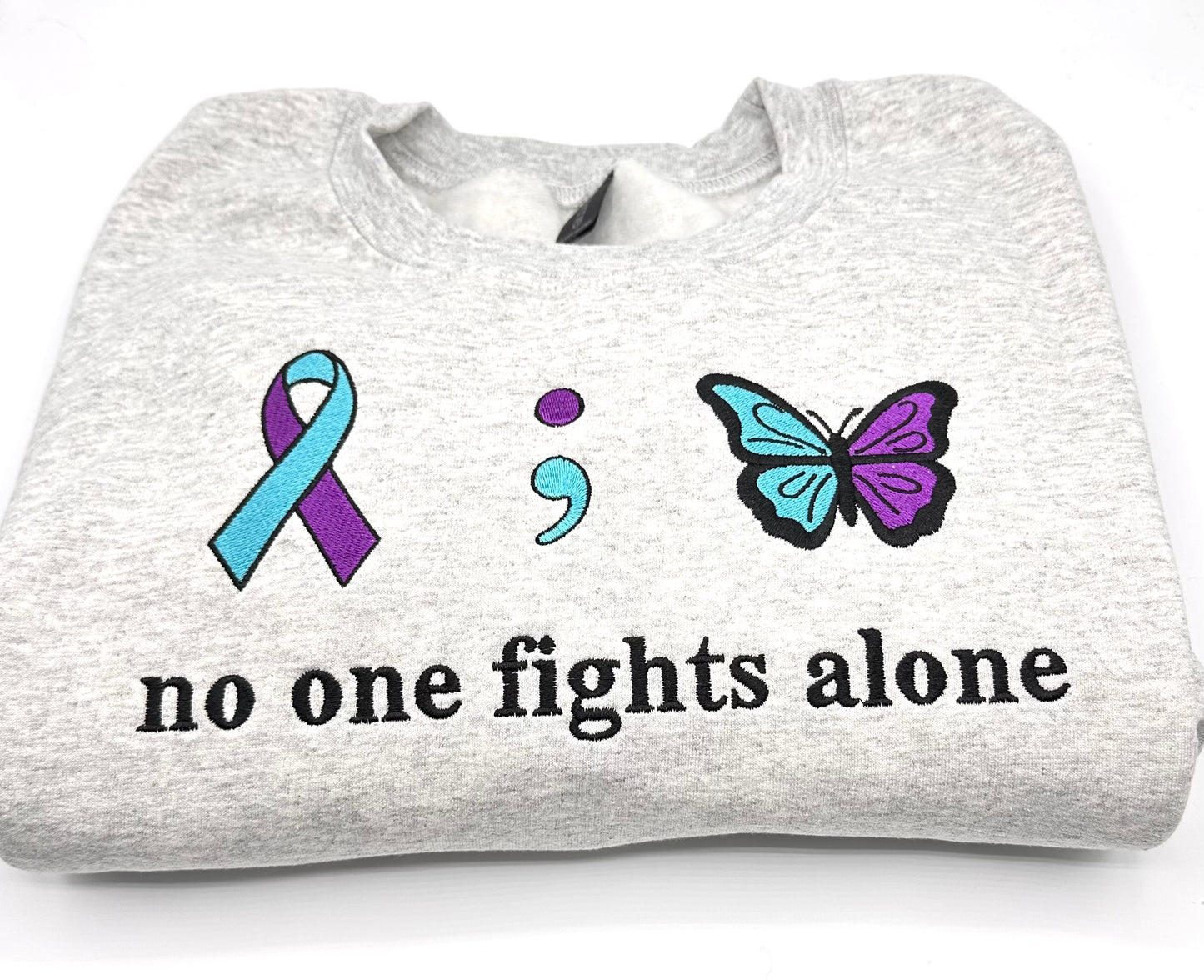 No one fights alone Crewneck