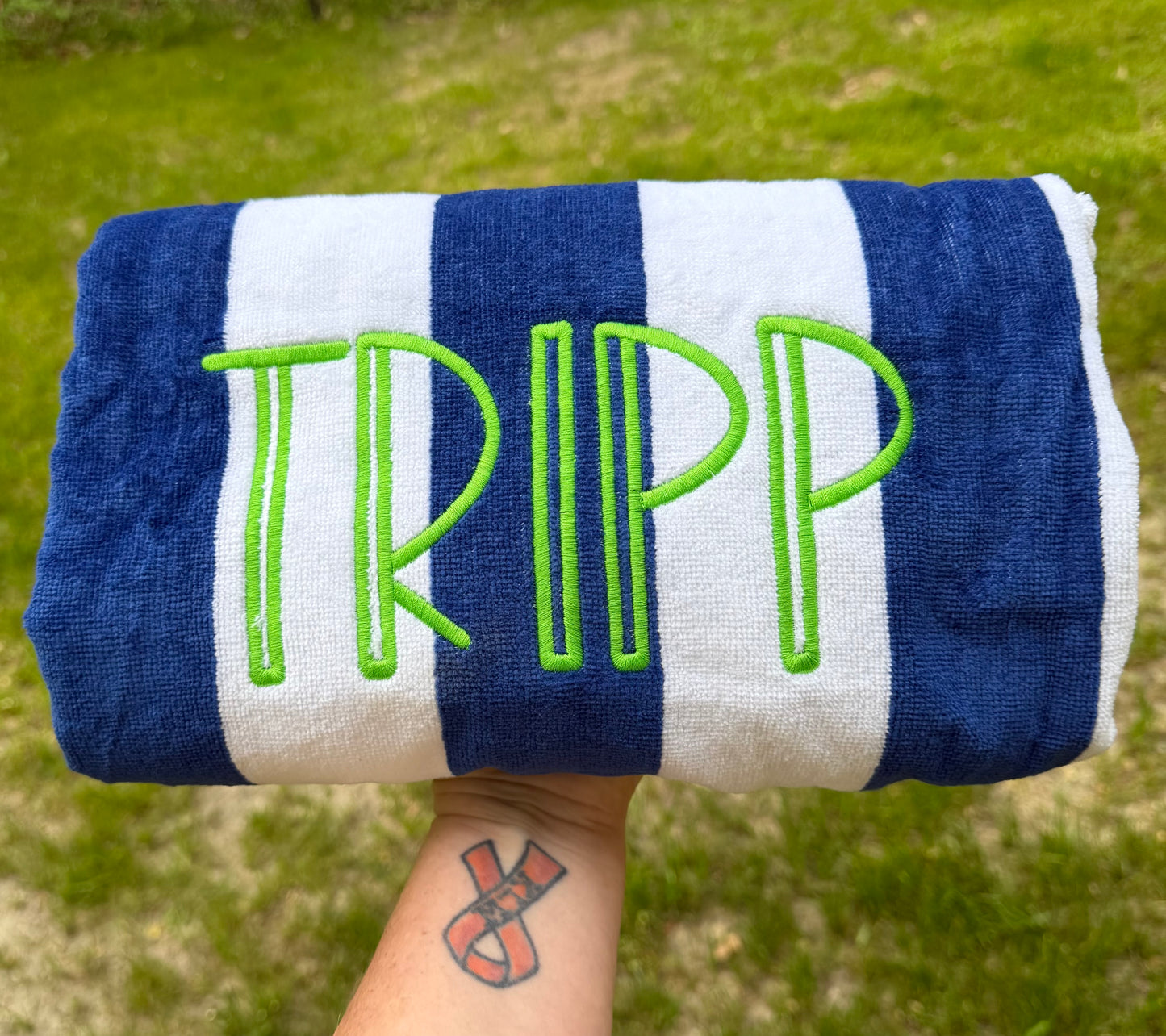 Personalized Embroidered Beach Towel