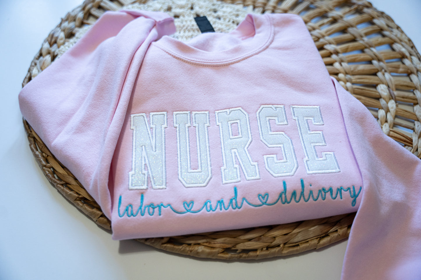 L&D Nurse Embroidered Crewneck