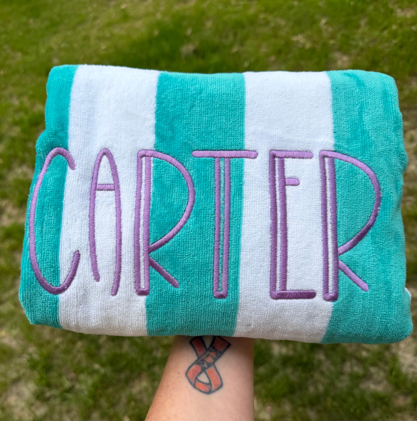 Personalized Embroidered Beach Towel