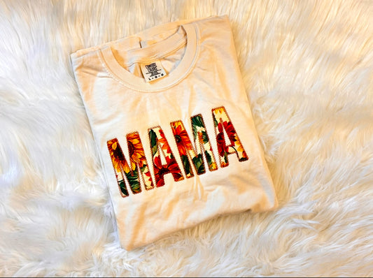Embroidered Floral Fabric