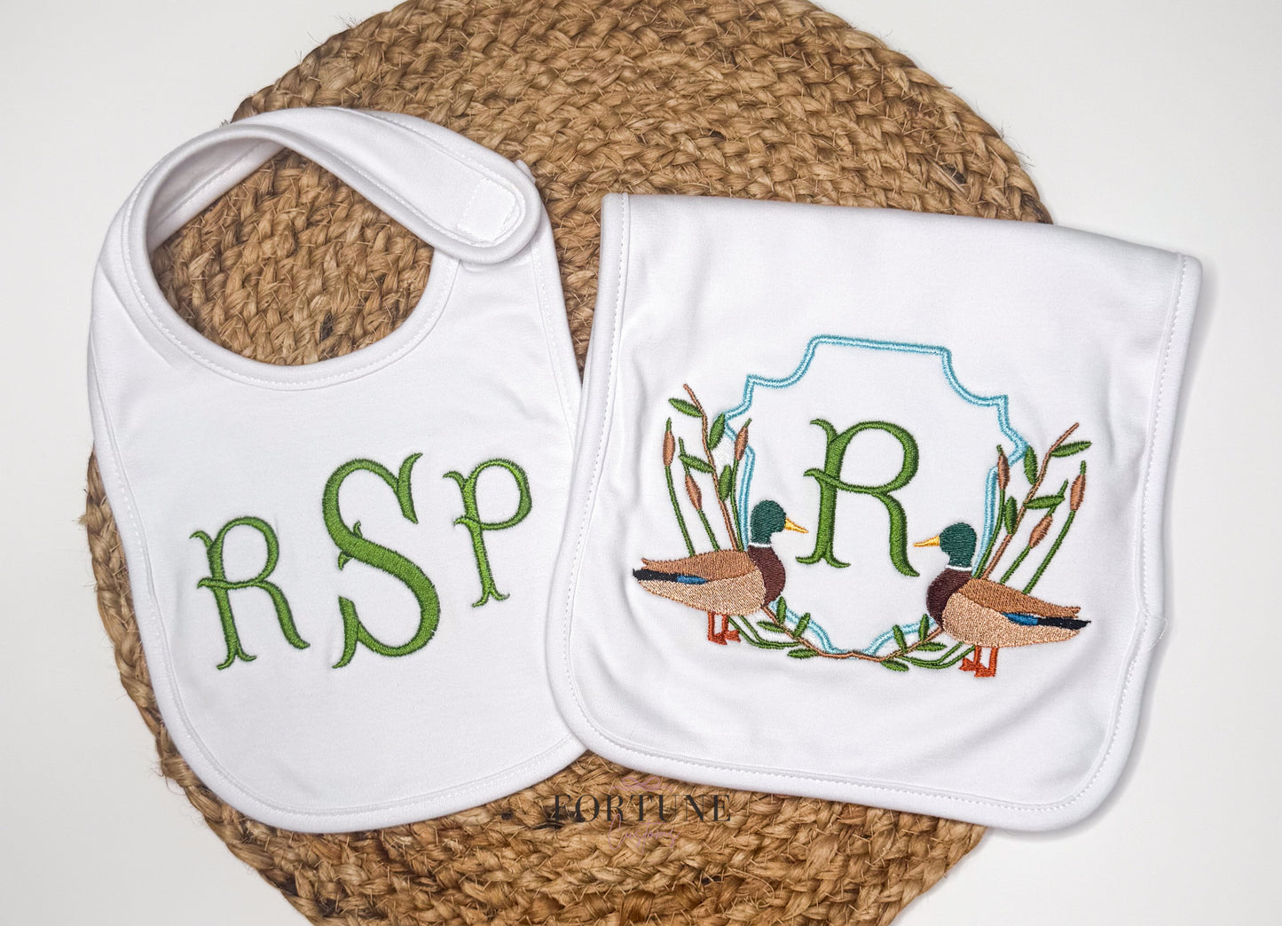 Mallard Duck Embroidered Baby Bundle