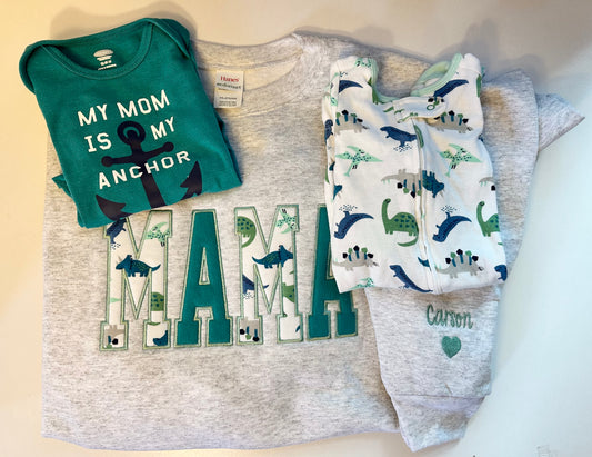 Embroidered Baby Clothes Crewneck